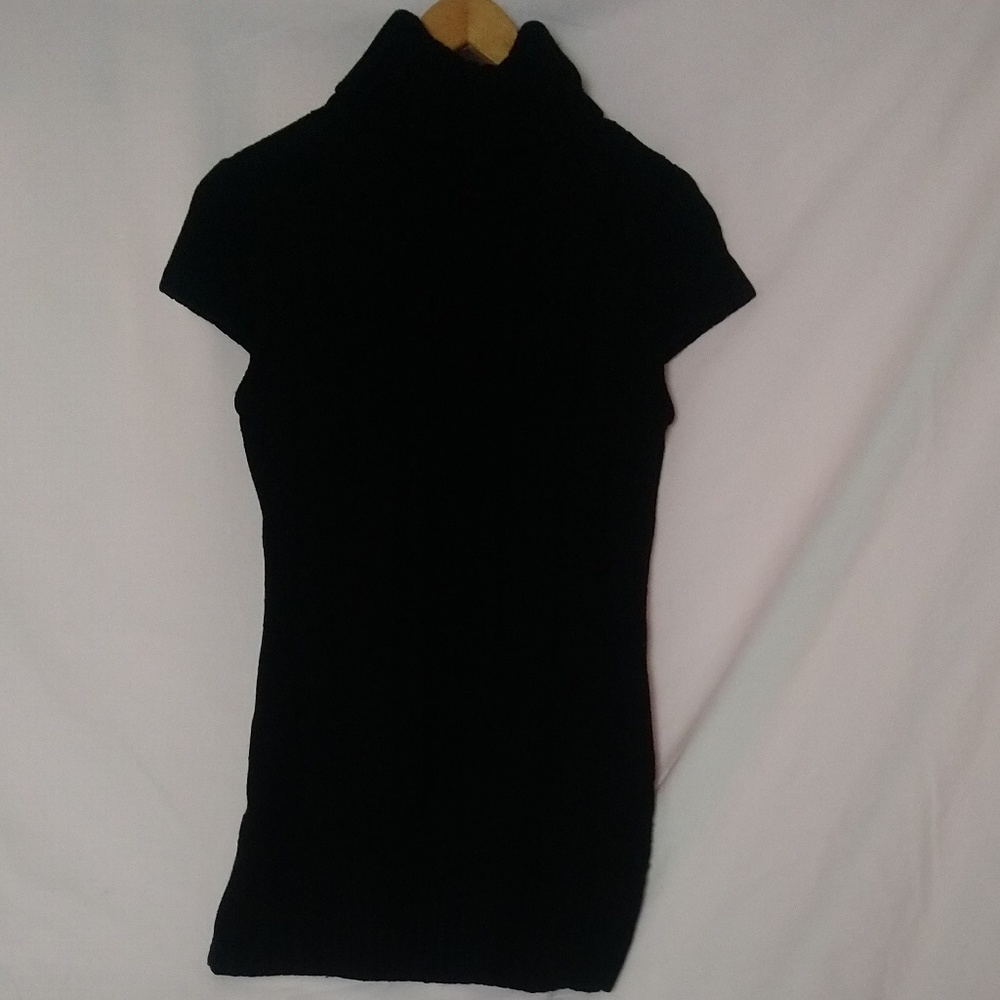 Wet Seal Cable Knit Turtleneck Black